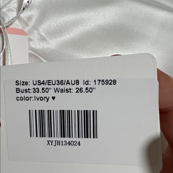 JJs House Shimmering White Satin Skirt - Picture 8 of 8